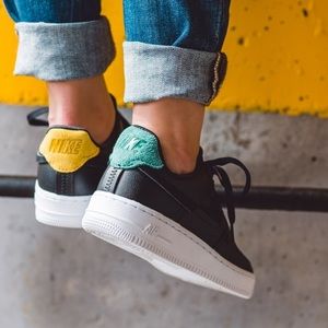 Brand New Nike Air Force 1 Yellow + Green